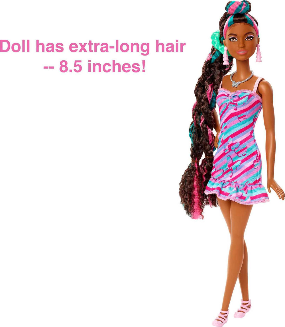 Barbie Totally Hair styling accessories including combs and ties boost creativity