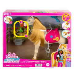 Barbie trophy and food accessories spark storytelling and pretend award scenarios.