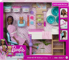 Barbie wellness set with storage hooks keeps playroom tidy and ready.