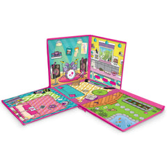 Barbie ZipBin 40 compact storage measures 12 by 12 inches for easy transport.