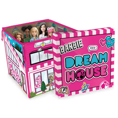 Barbie ZipBin 40 open 36x36 play area creates a larger imaginative stage.