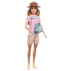 Barbie zoologist wearing brown hat and boots encourages outdoor exploration