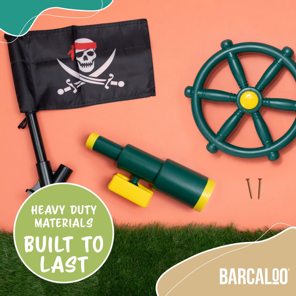 Barcaloo easy-install screws simplify backyard swing set assembly
