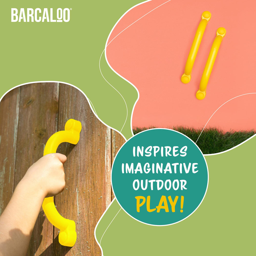 Barcaloo hardware-included safety handle yellow ready for quick installation.