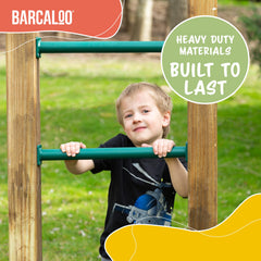 Barcaloo outdoor and indoor playset attachments for versatile home use