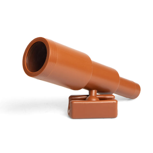 Barcaloo pirate telescope attachment on a treehouse for imaginative exploration