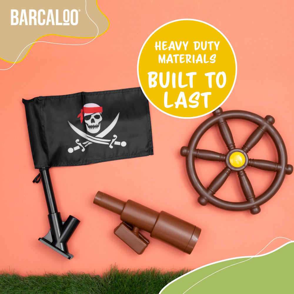 Barcaloo playset attachments for treehouse upgrade and easy customization