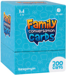 Baregamyan 200 family conversation cards in a box for bonding at dinner