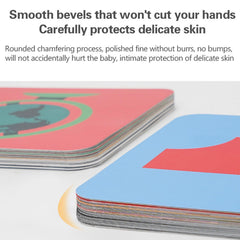 BARMACO flashcards with rounded corners for baby safety