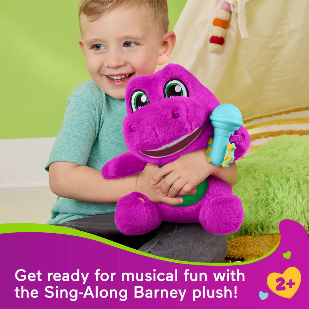 Barney’s World full-size plush for cuddling during storytime and pretend play.