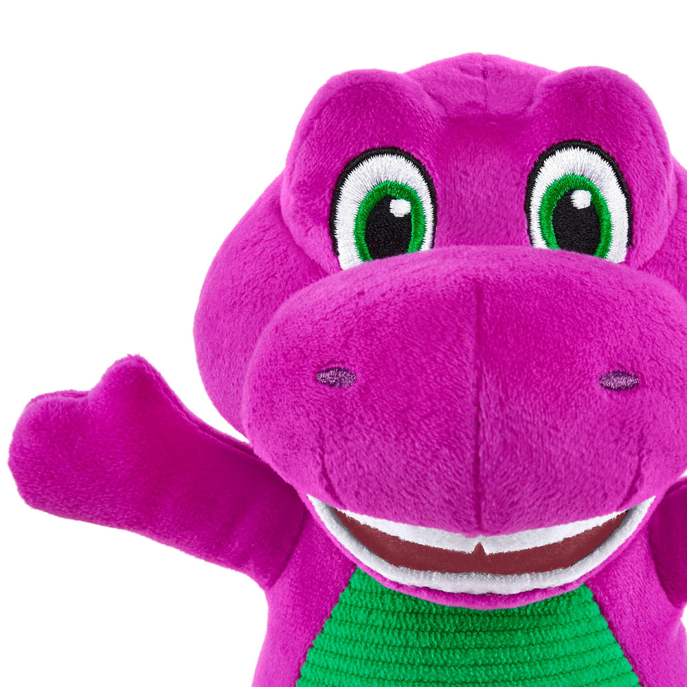 Barney plush made from soft fabrics ideal for cozy snuggles.