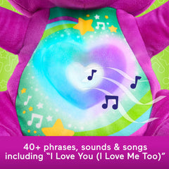 Barney's World Heart Glow activates lights and phrases when squeezed.