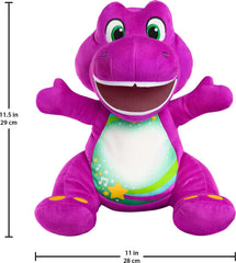 Barney's World Heart Glow is a soft 11.5-inch companion for playtime.