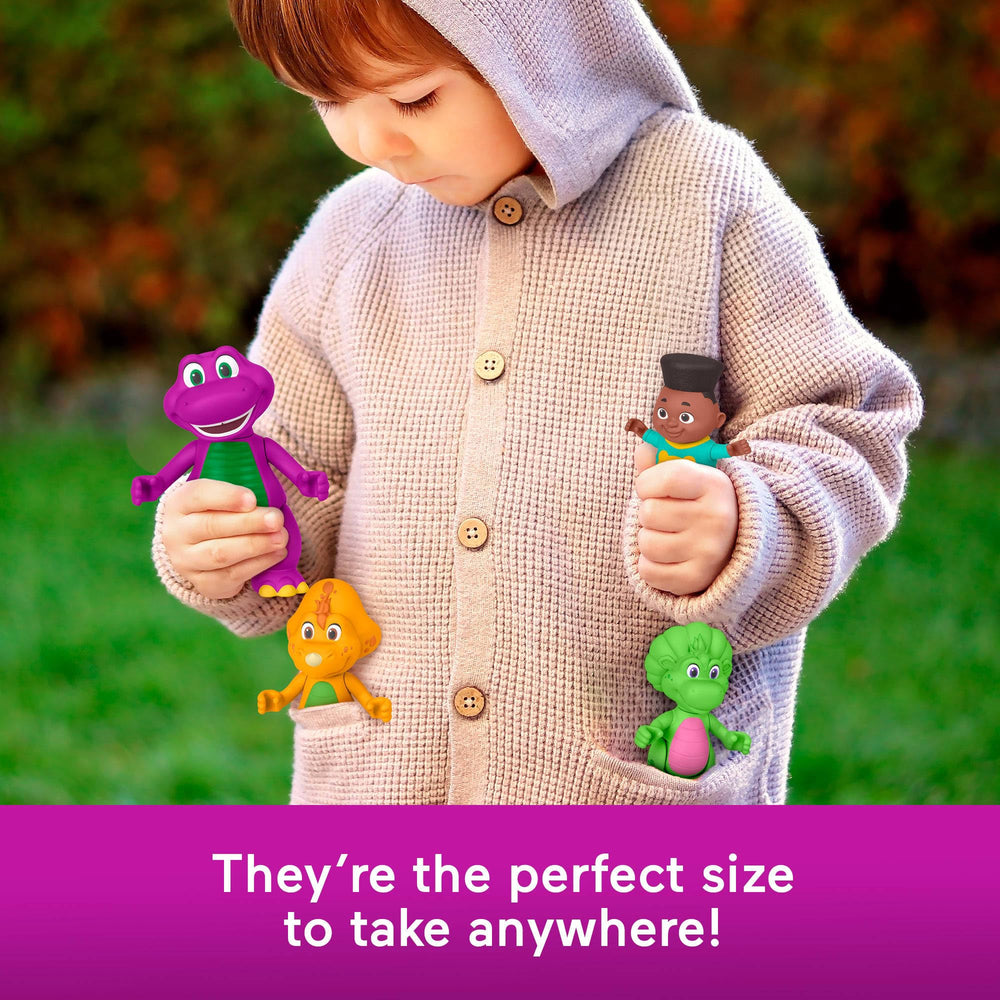 David figure from Barney's World Hey Friends pack enhances storytelling adventures.