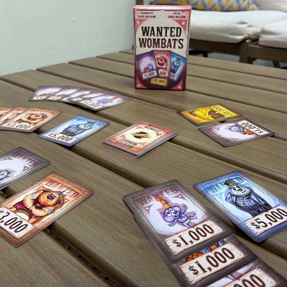 Barrel Aged Games Wanted Wombats 2-6 players make it ideal for gatherings.