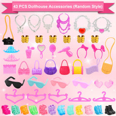 BARWA 42-pcs doll shoes collection enables quick outfit changes