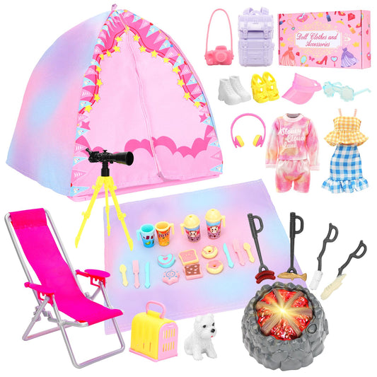 BARWA doll travel camping tent for imaginative play and storytelling