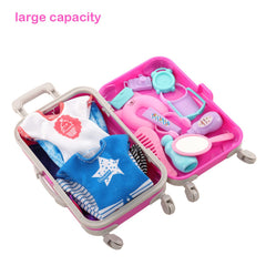 BARWA Storage Case Inside View: neatly organized packing for dolls