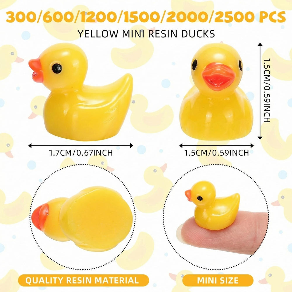 Barydat yellow mini ducks close-up, perfect for dollhouse scenes and micro landscapes.