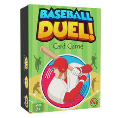 BASEBALL DUEL! box front – vibrant packaging for family game night.