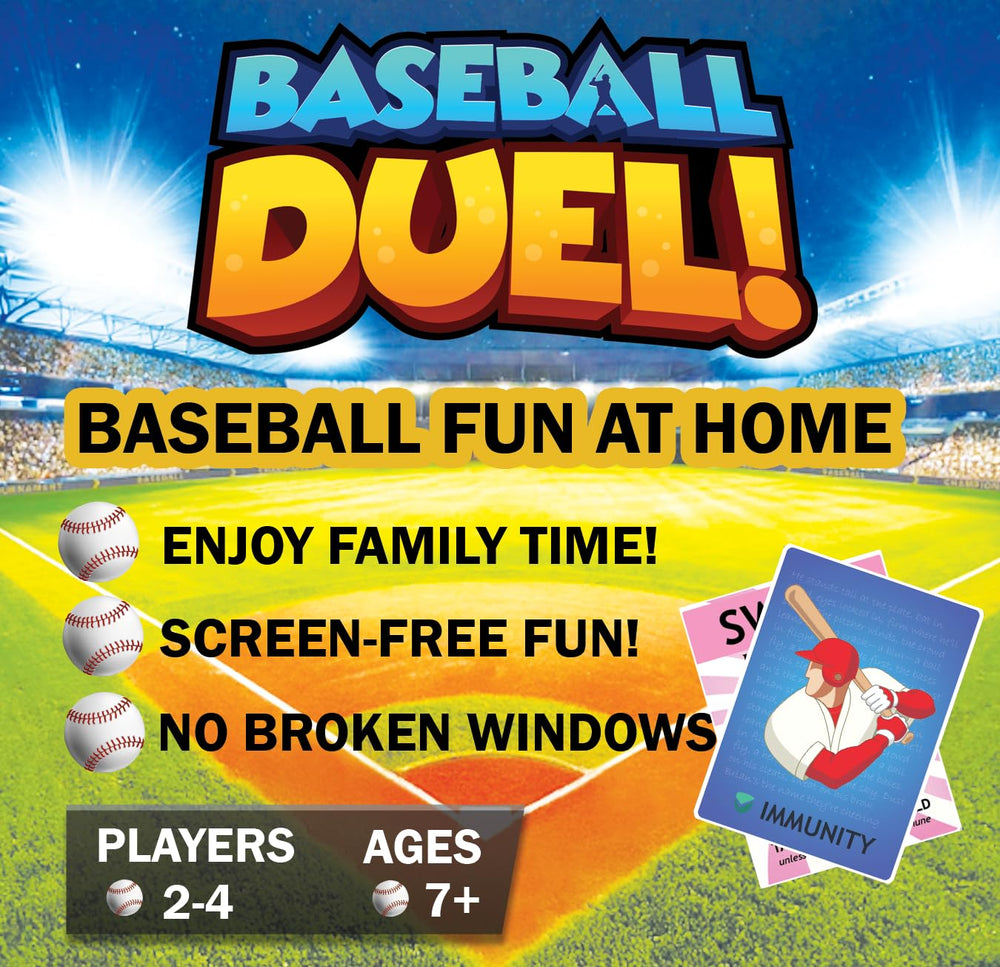BASEBALL DUEL! gift idea – ideal present for baseball fans and families.