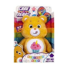 Birthday Bear plush from Basic Fun with singing celebration vibes and soft fur