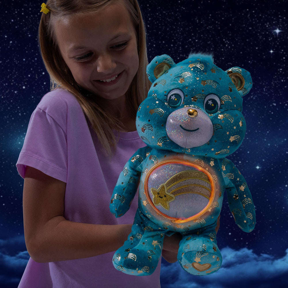 Basic Fun Wish Bear plush features soothing expression for calming moments