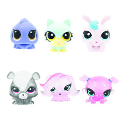 Basic Fun Littlest Pet Shop Mash'Ems Fashems bundle with four capsules for collectors