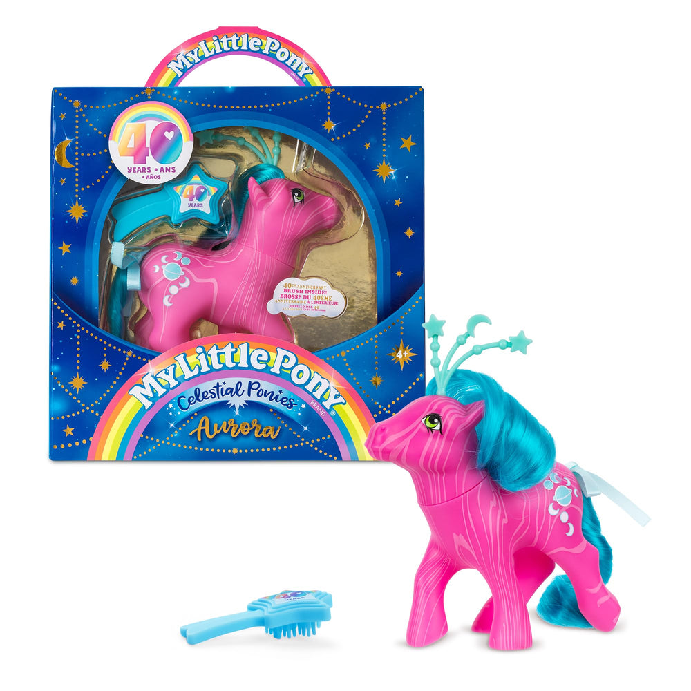 Basic Fun My Little Pony Aurora Celestial Pony front view for imaginative play and collection.