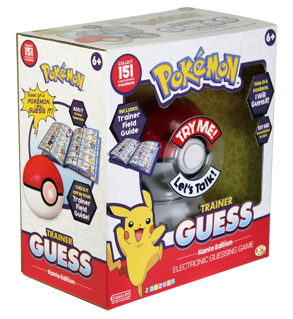 Basic Fun Pokemon Trainer Guess Kanto Edition includes batteries for immediate play