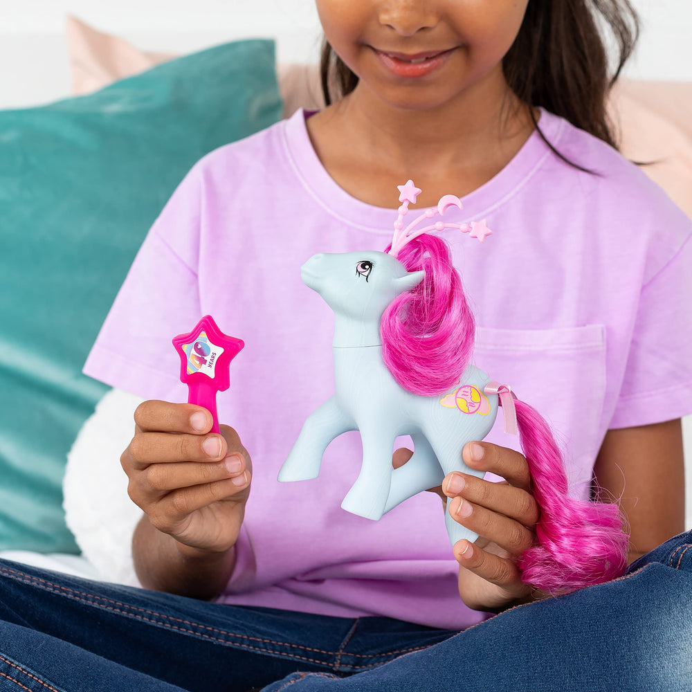 Basic Fun Polaris Celestial Pony with commemorative 40th anniversary comb.
