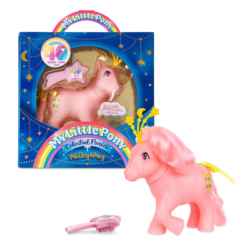 Basic Fun My Little Pony Milky Way Celestial Pony debut figure for imaginative play