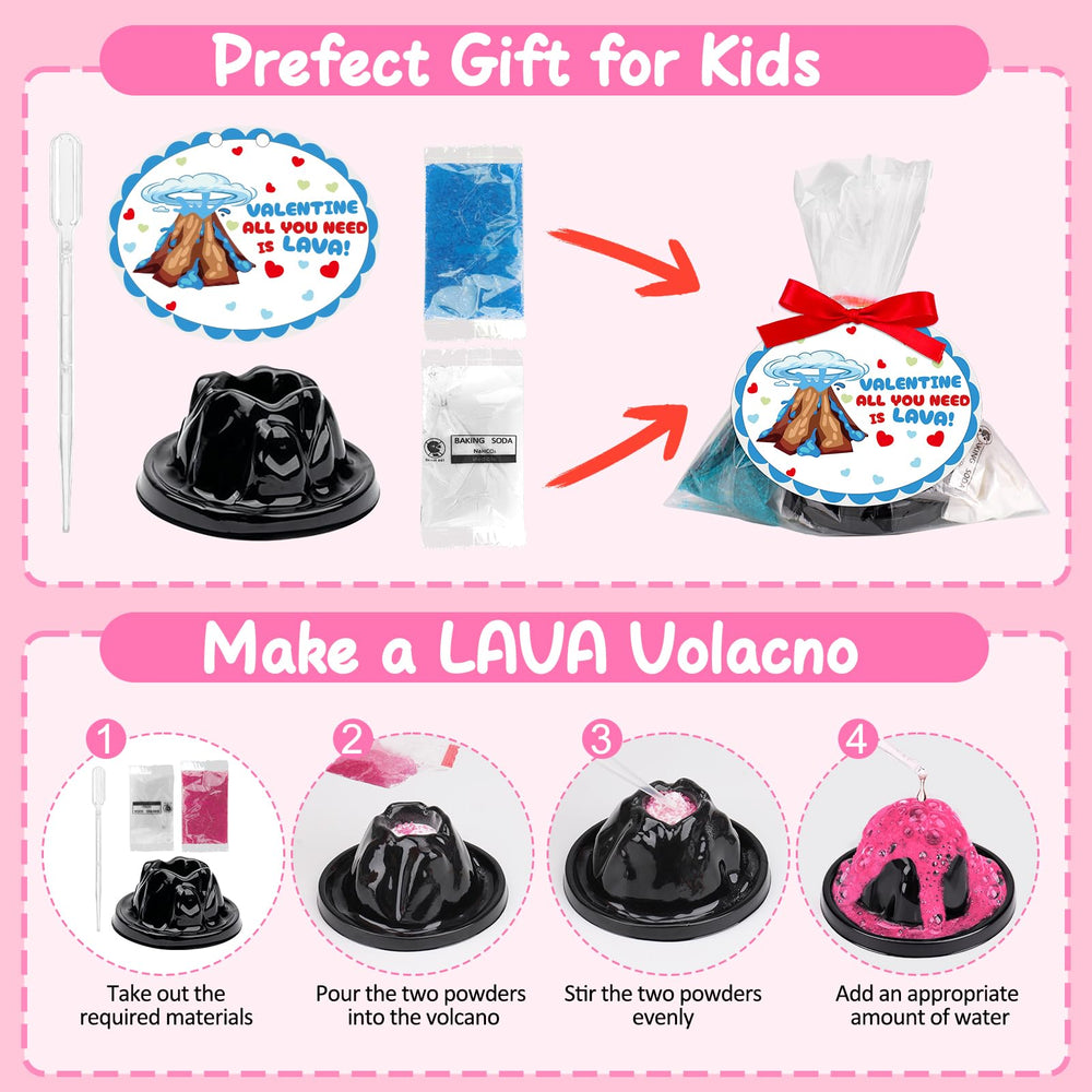 Basytodio non-toxic volcano molds enable safe, repeated experiments.