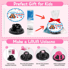 Basytodio non-toxic volcano molds enable safe, repeated experiments.