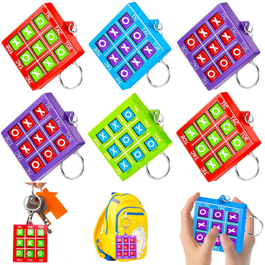 Basytodio tic tac toe keychains pack: perfect party favors for kids' celebrations.