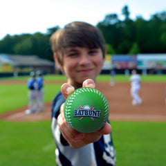 BATBUNT foam baseball durable bounce close-up for practice.