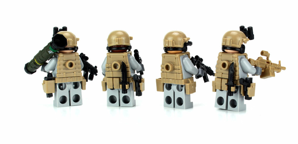 Battle Brick Army Ranger packaging and assembly, USA-made packaging details.