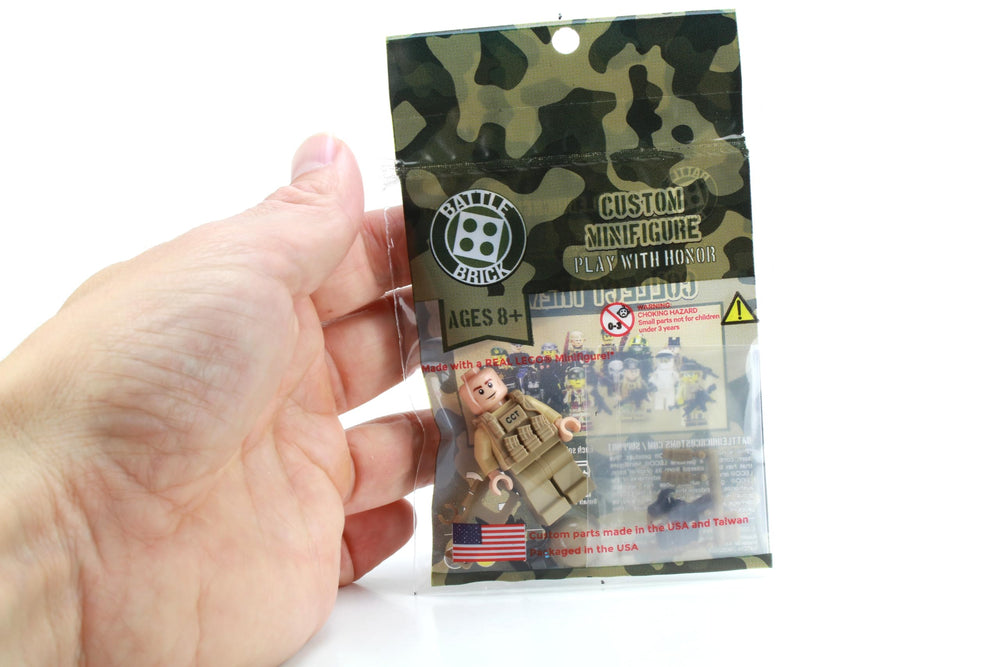 Battle Brick CCT figure wearing tactical headset for immersive role-play.