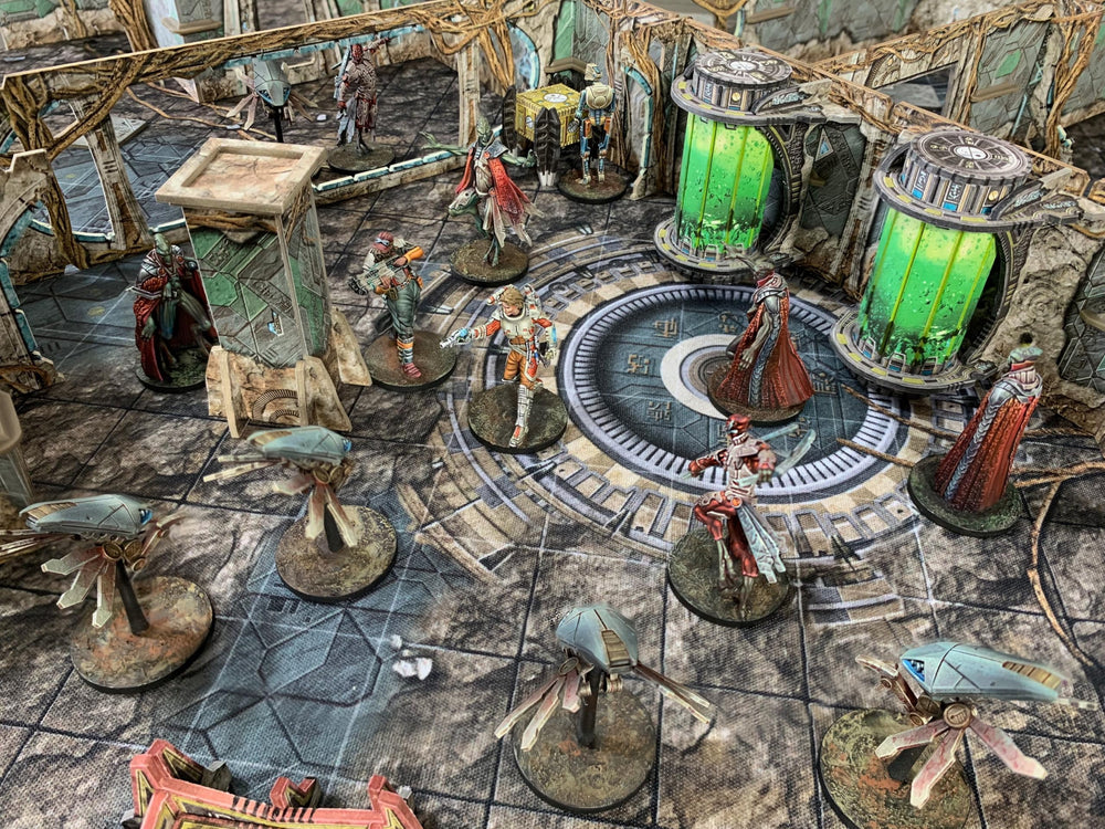 Core Space First Born terrain enhances sci-fi table immersion.