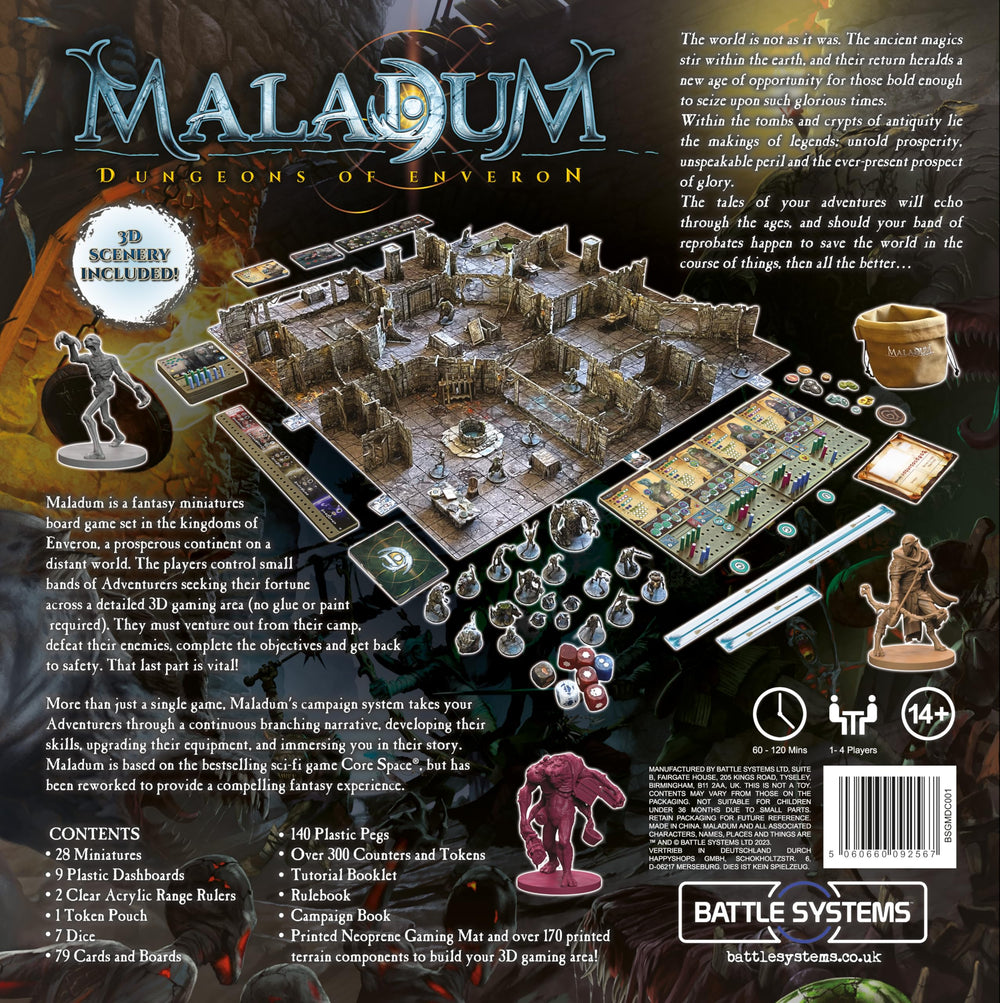 Battle Systems Maladum cooperative play in action emphasizes teamwork on the dungeon floor.