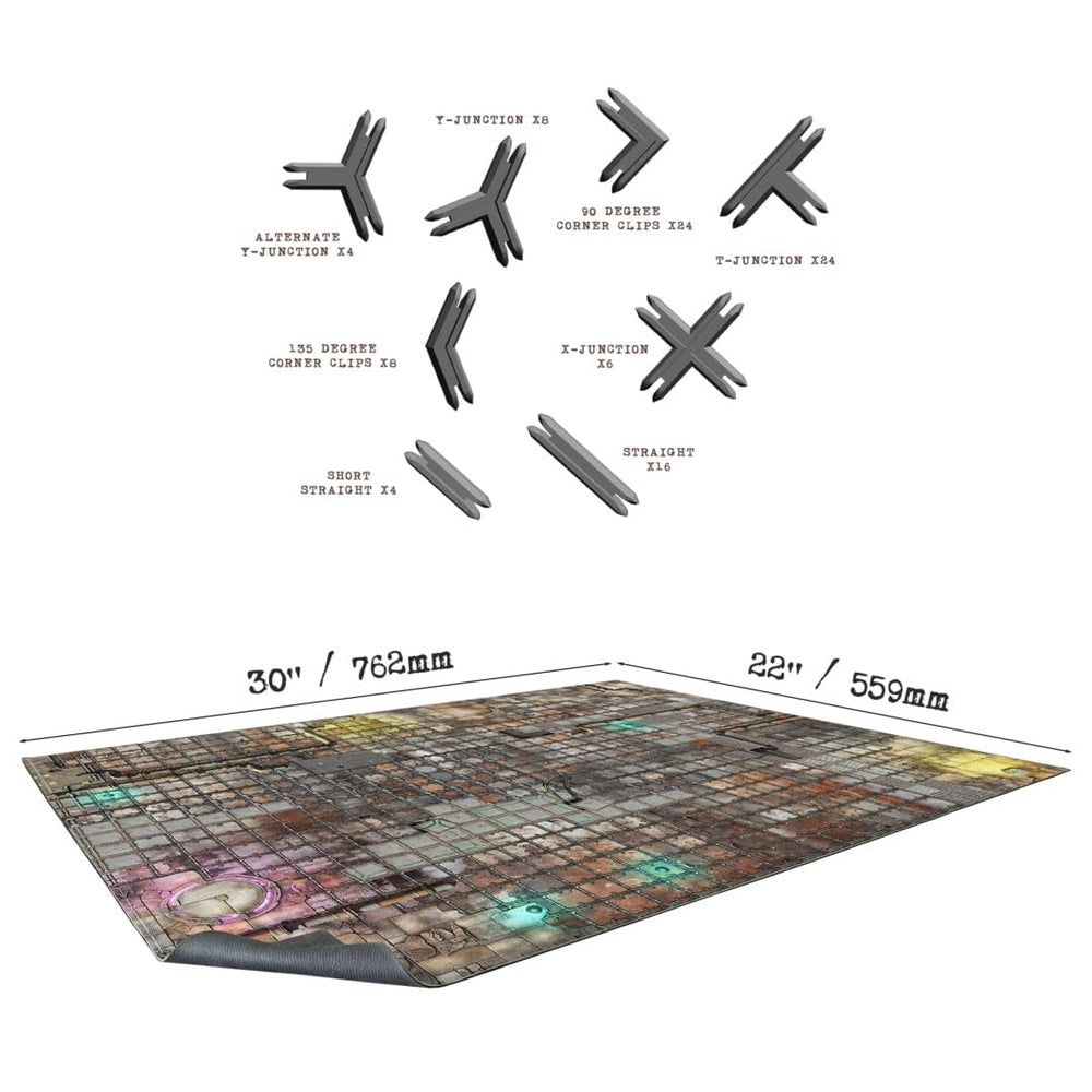 Battle Systems neoprene mat keeps terrain steady during intense skirmishes.