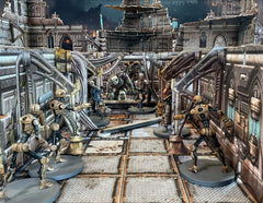 Battle Systems street intersections enable multi-angle engagements and pathfinding.