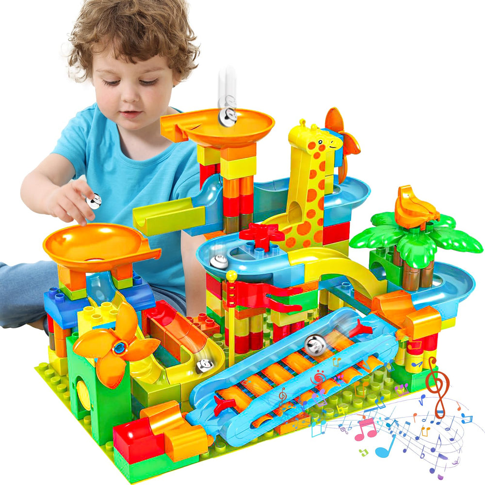 BATTOP Marble Run with 167 pieces for creative, hands-on building play.