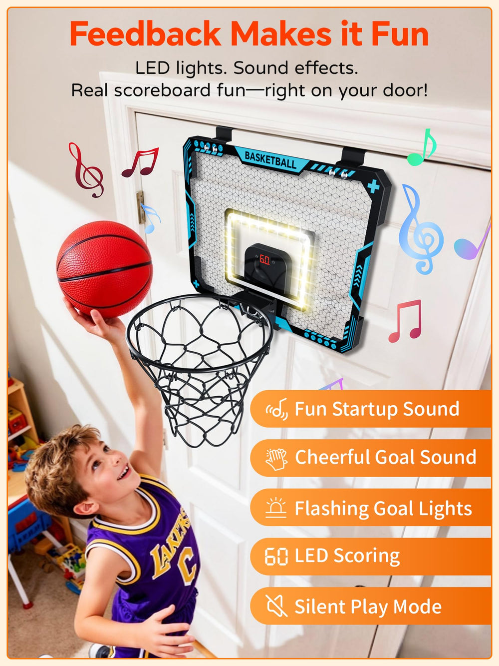 BATURU included hardware enables quick, tool-free over-the-door mounting.