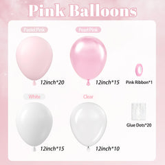 BAUANOOOY pearl pink balloons add a soft shimmer for bridal or baby showers