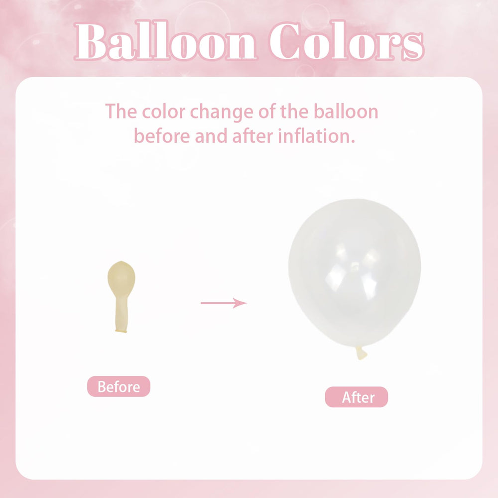 BAUANOOOY pink ribbon complements pastel tones and secures balloon bouquets