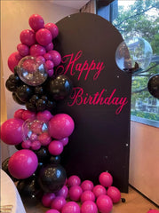 BAUANOOY bridal shower pink balloons for chic décor