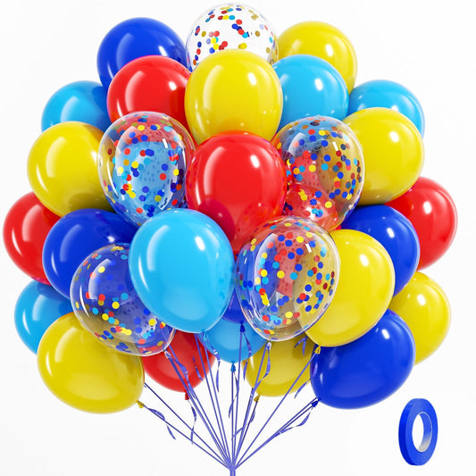 BAUANOOY carnival balloons set creates a bright backdrop for celebrations.