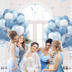 BAUANOOY clear balloons 12-inch for airy balloon garlands and clusters