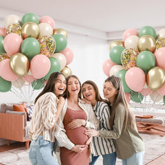 BAUANOOY gold confetti 12inch balloons sparkle when inflated for festive moments